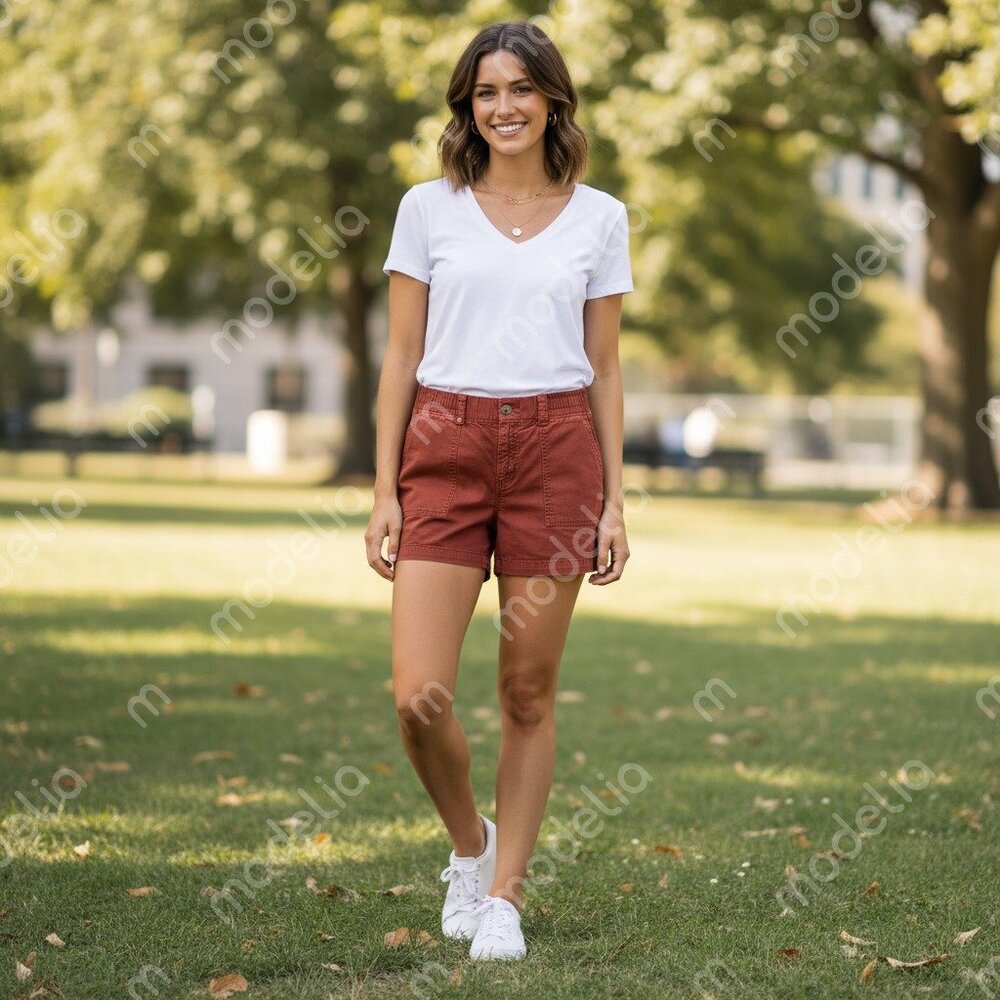 Sonoma Rust Cargo Shorts Mid-Length Casual